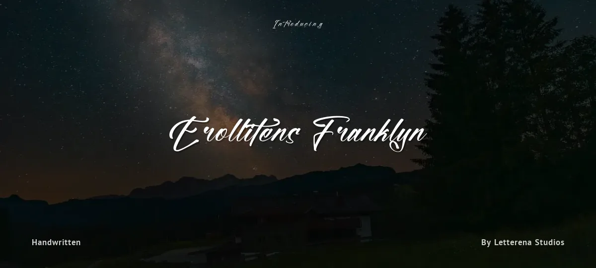 Erollitens Franklyn font preview