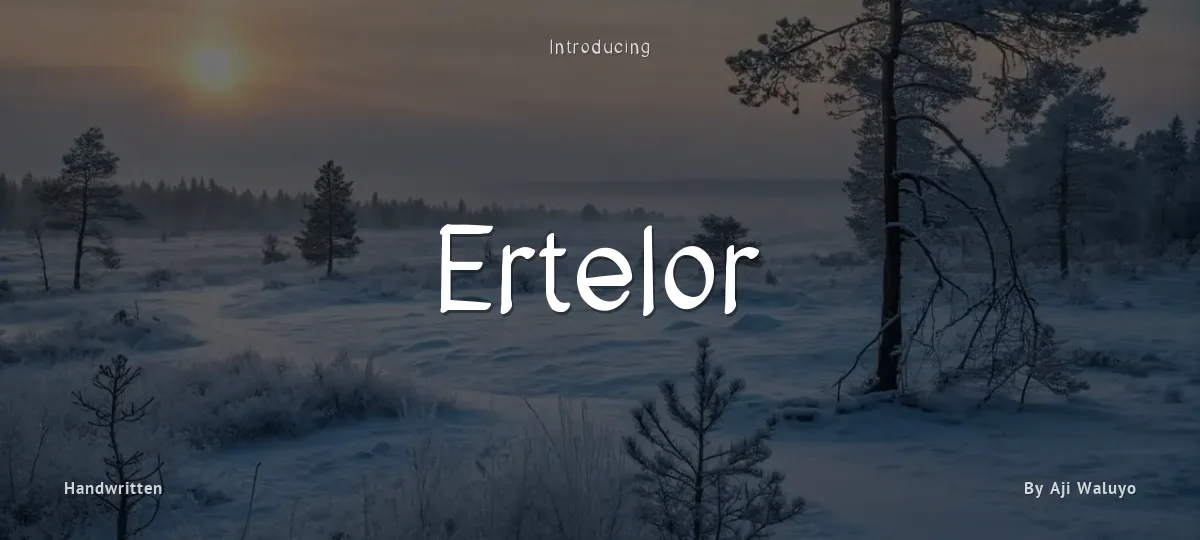 Ertelor font preview