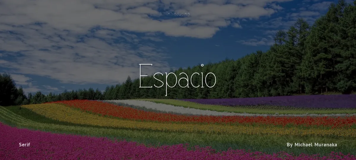 Espacio font preview