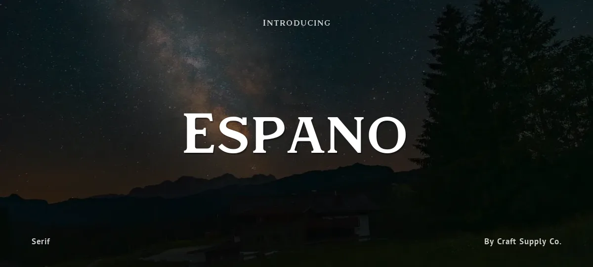 Espano font preview