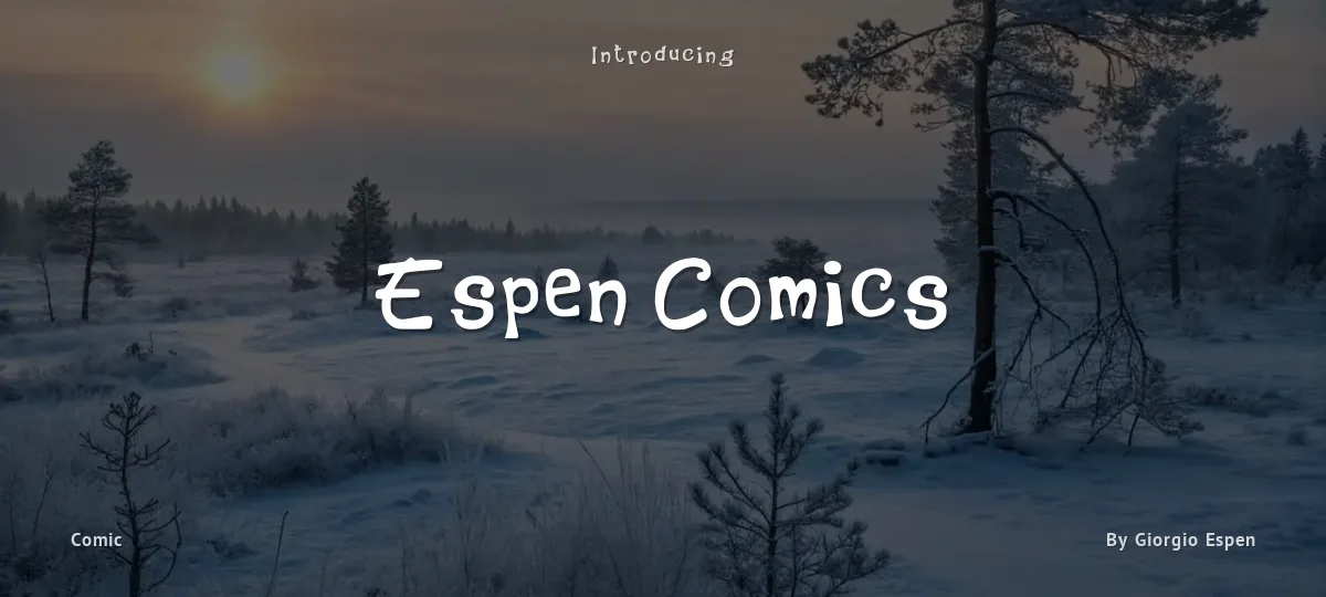 Espen Comics font preview