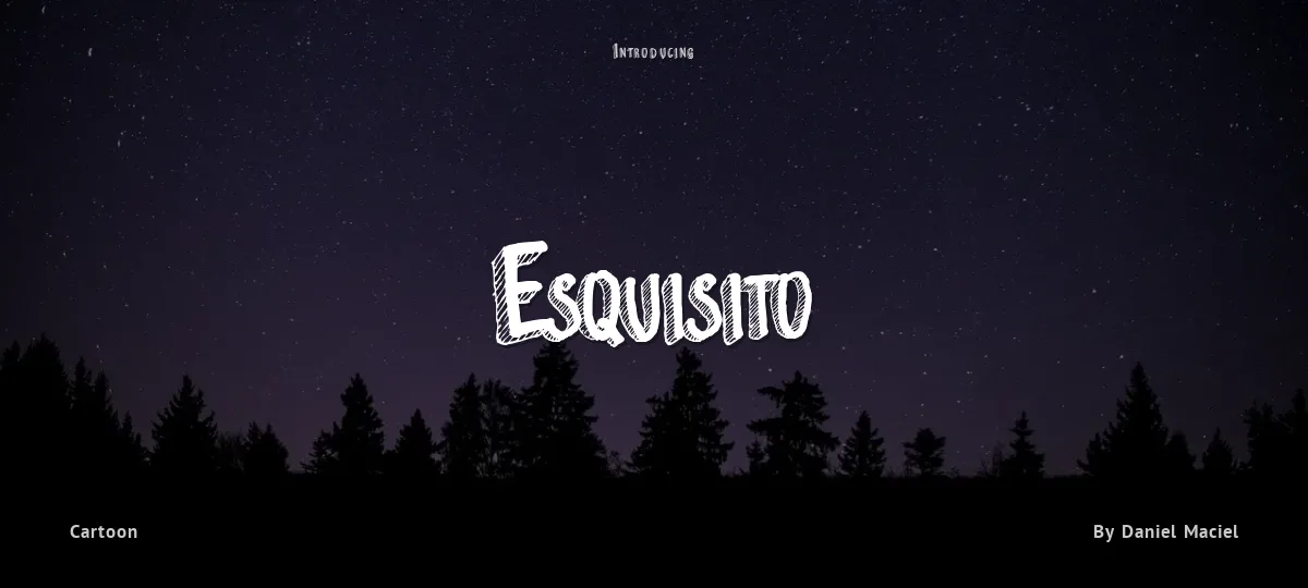 Esquisito font preview