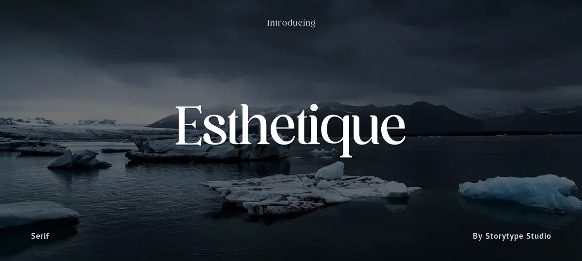 Esthetique font preview