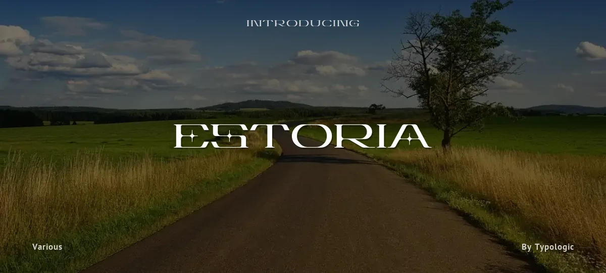 Estoria font preview