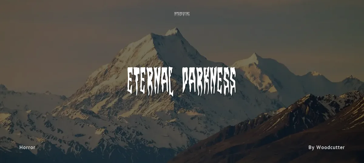 Eternal Darkness font preview