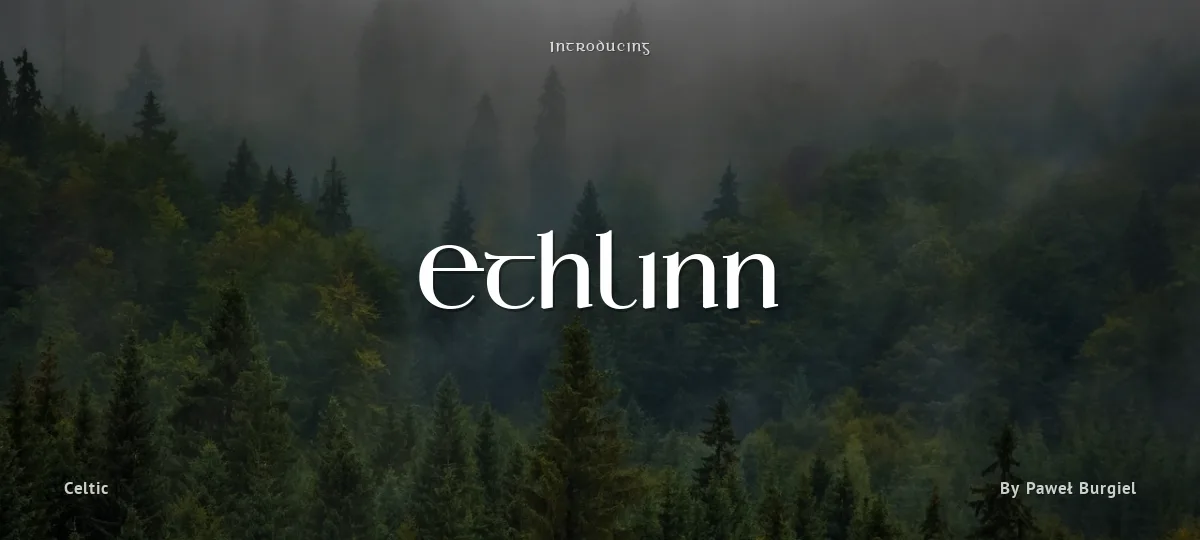 Ethlinn font preview