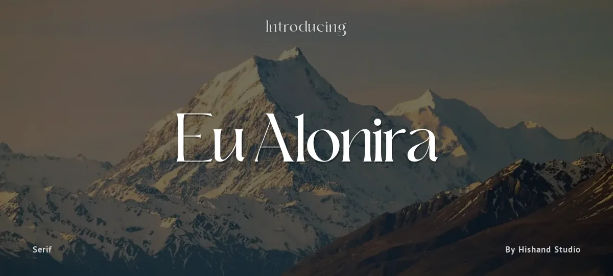Eu Alonira font preview
