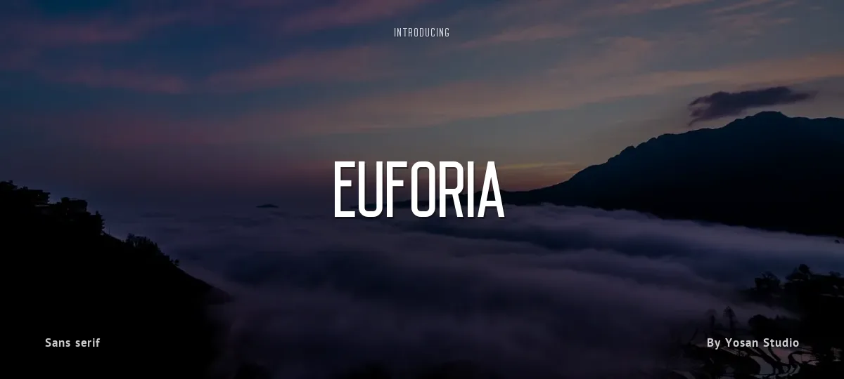 Euforia font preview