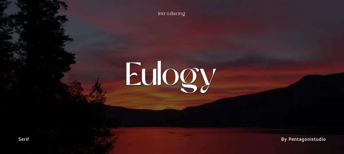 Eulogy font preview