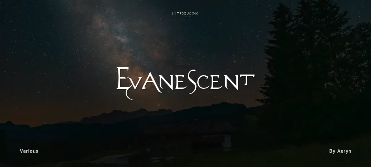 Evanescent font preview