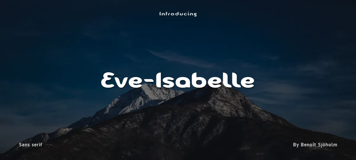 Eve-Isabelle font preview