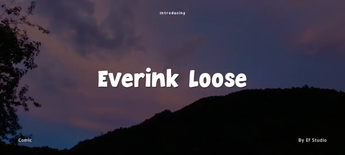 Everink Loose font preview
