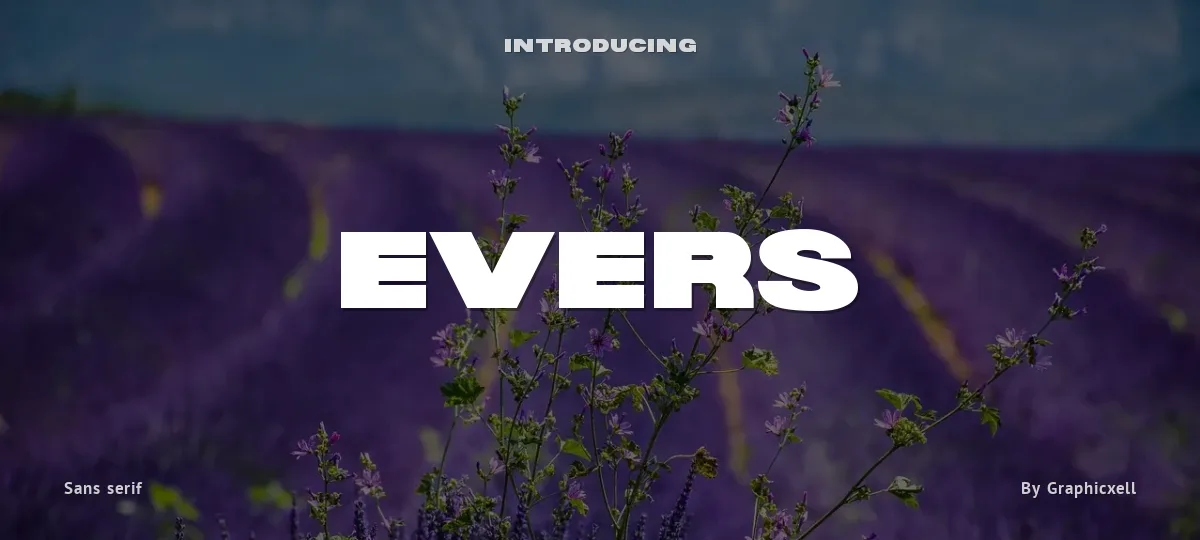 Evers font preview