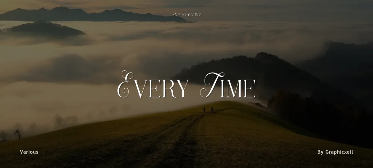 Every Time font preview