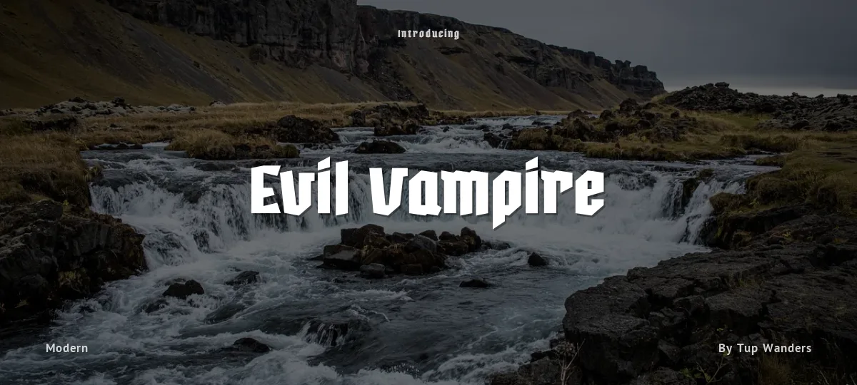 Evil Vampire font preview