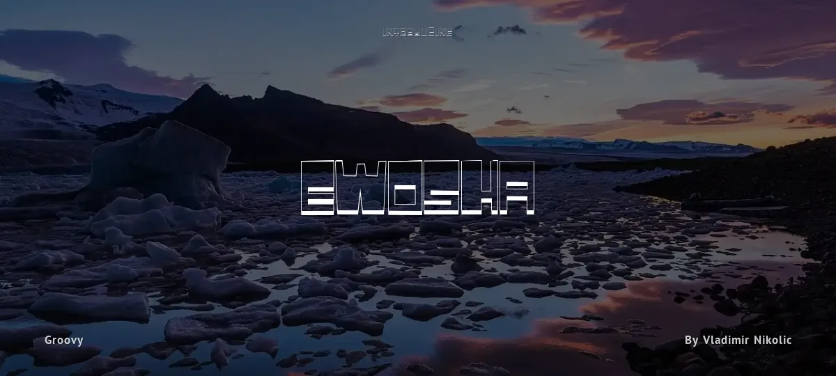 Ewosha font preview