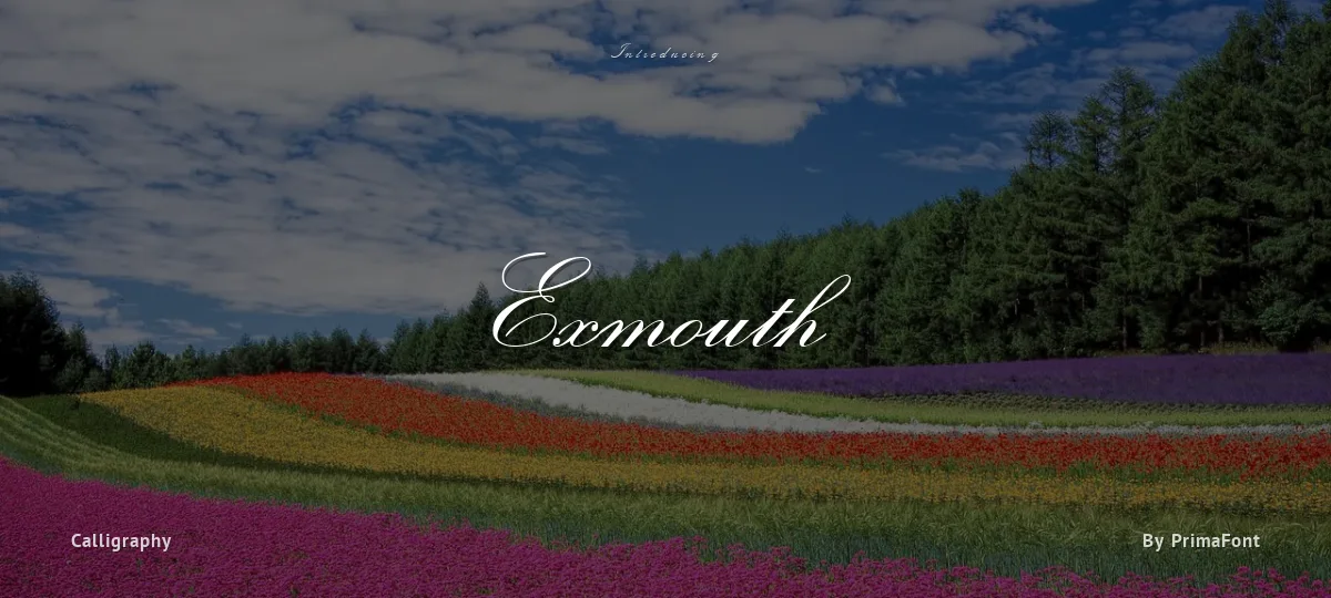 Exmouth font preview