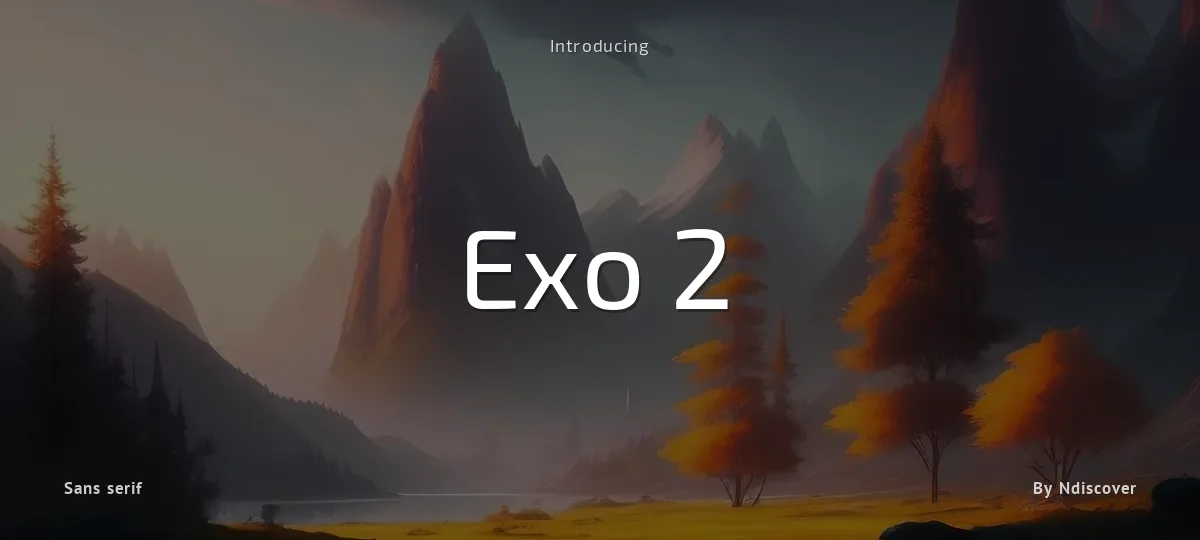 Exo 2 font preview