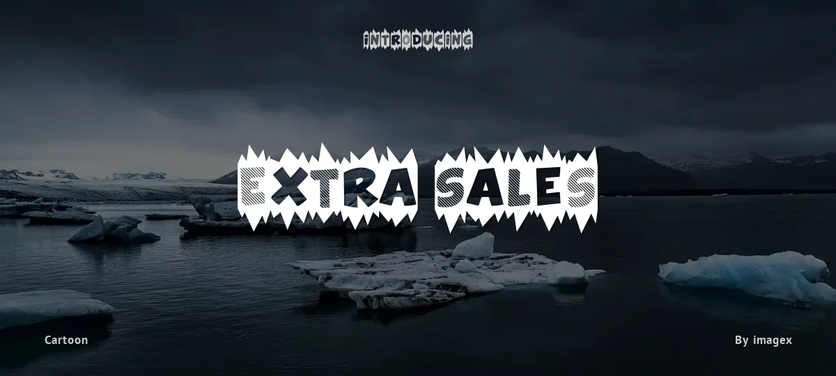 Extra Sales font preview