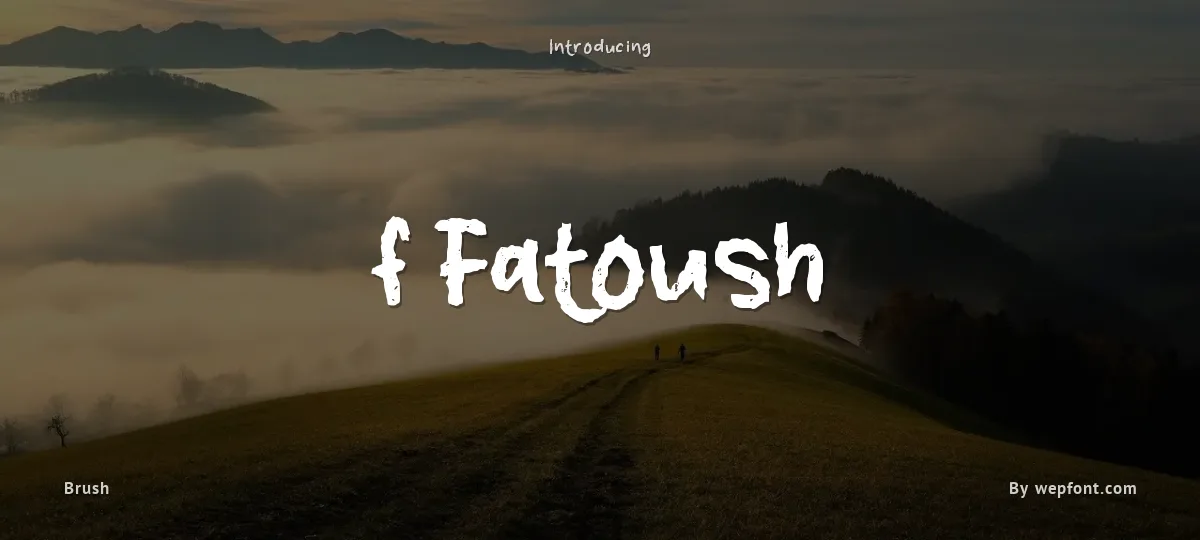 f Fatoush font preview