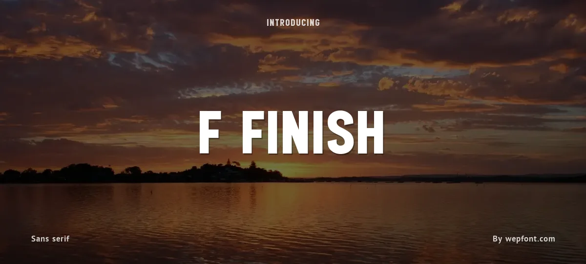 f Finish font preview