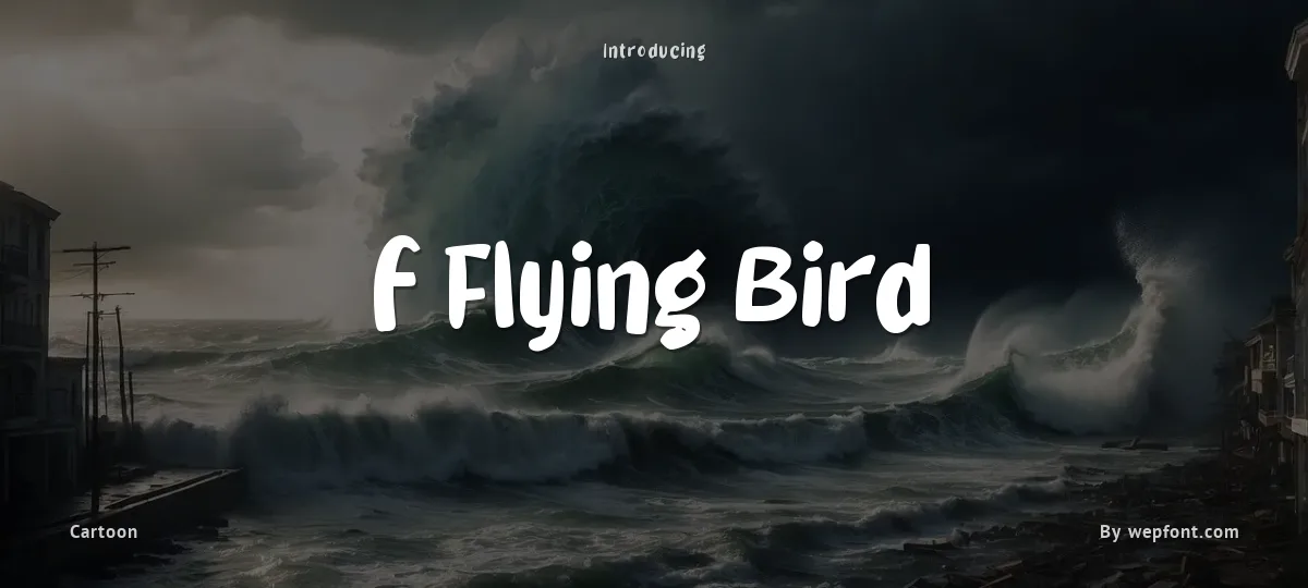 f Flying Bird font preview