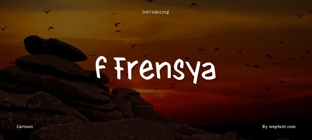 f Frensya font preview