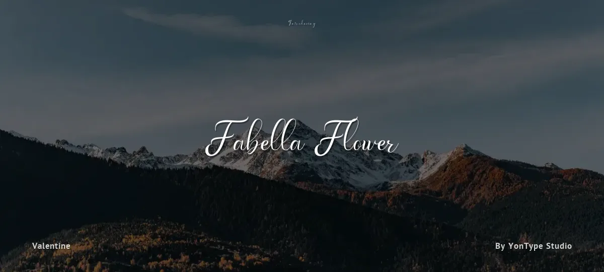 Fabella Flower font preview