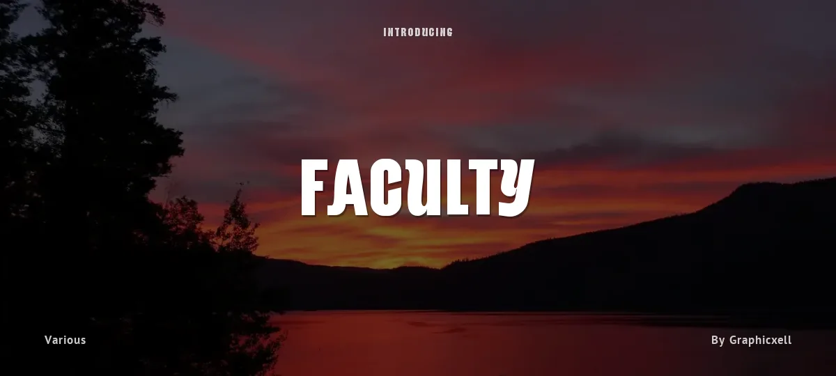 Faculty font preview