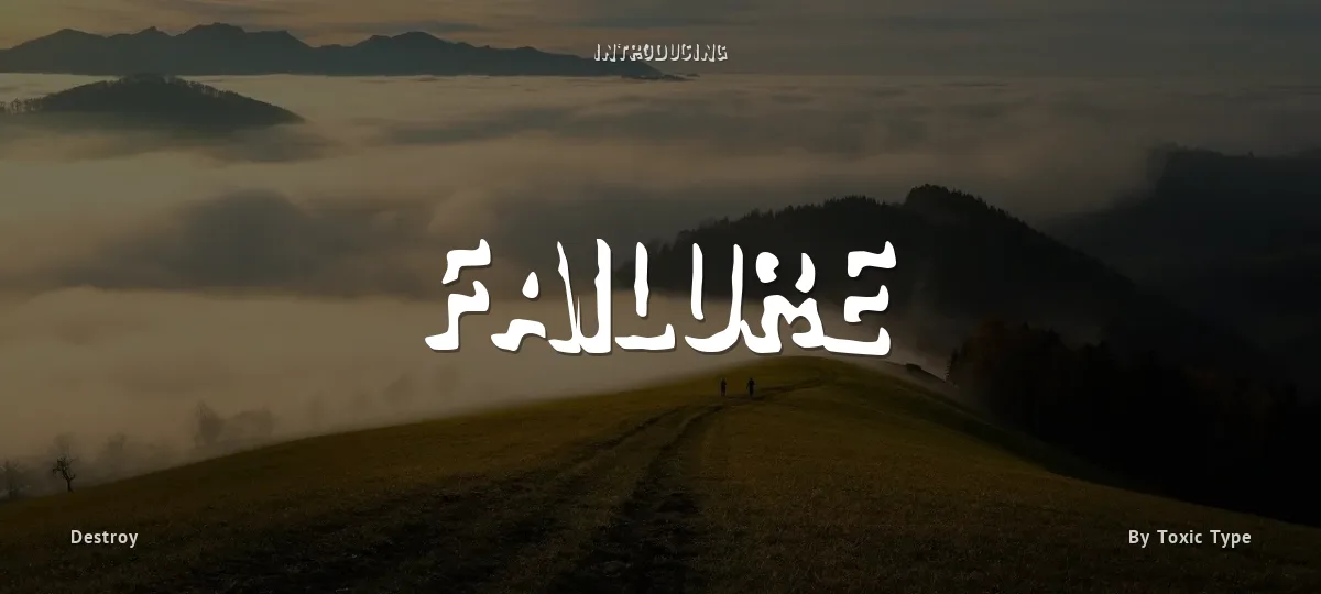 Failure font preview