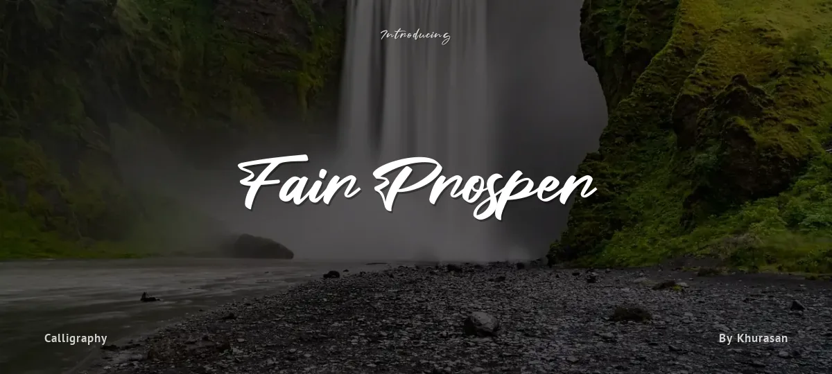 Fair Prosper font preview