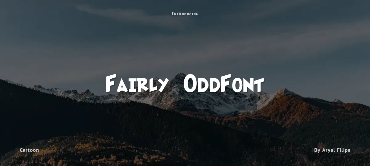 Fairly OddFont font preview