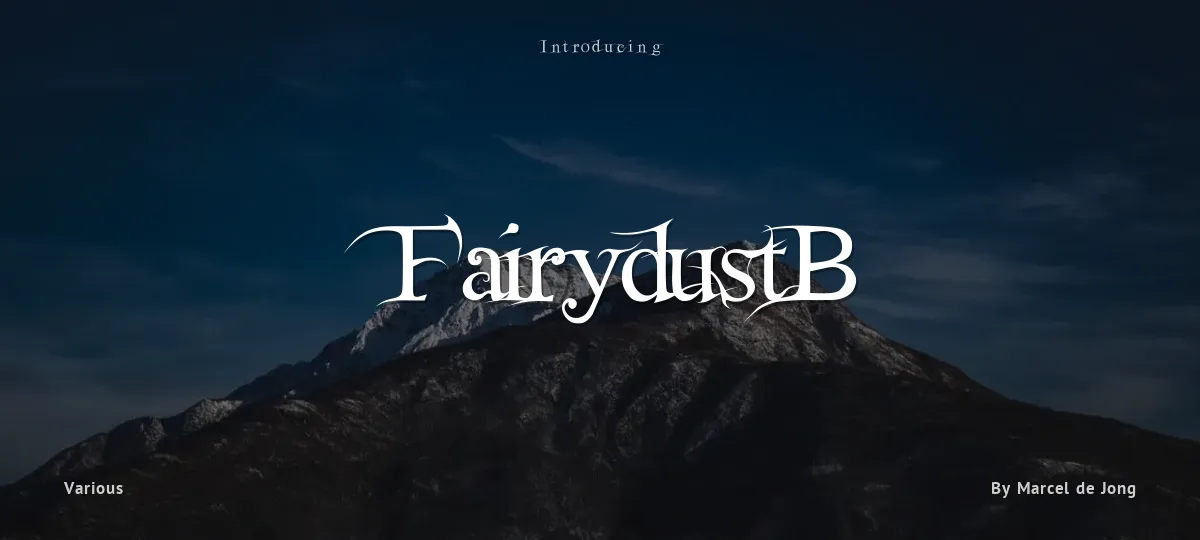 FairydustB font preview