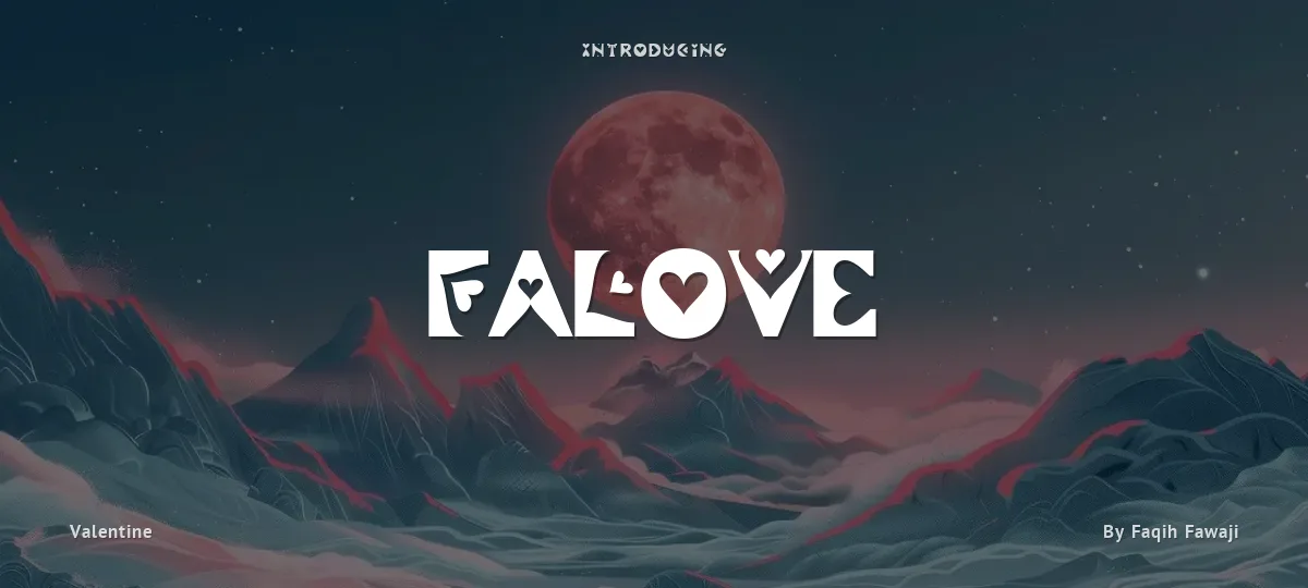 Falove font preview