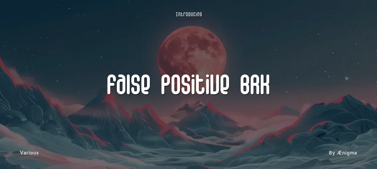 False Positive BRK font preview