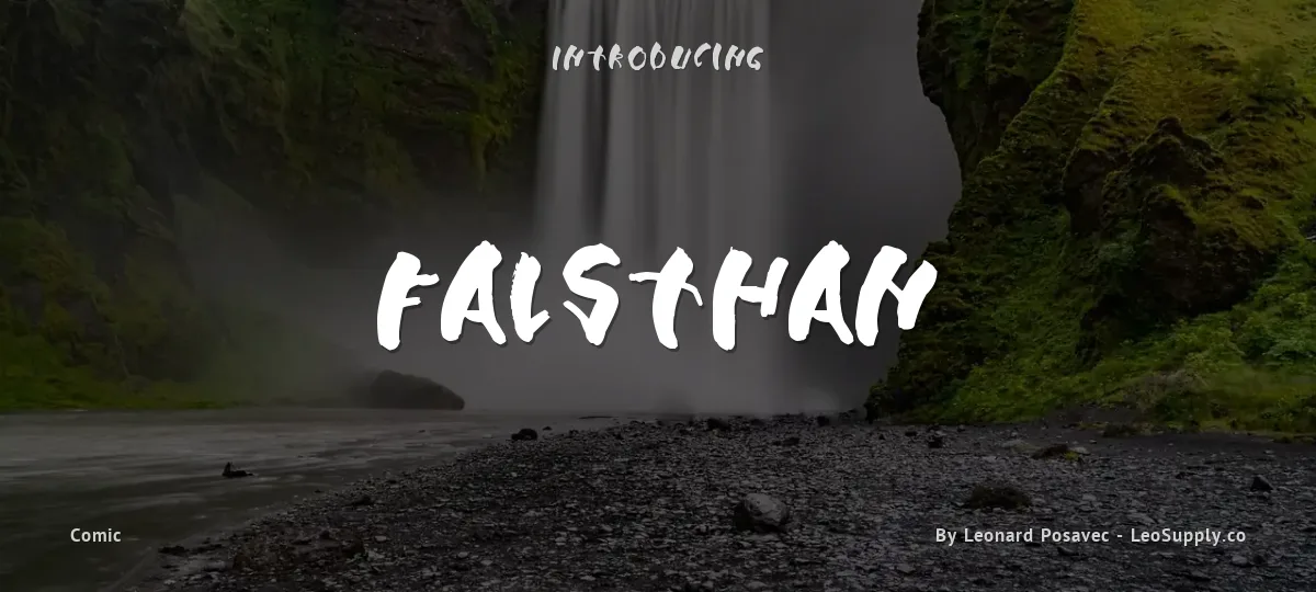 Falsthan font preview