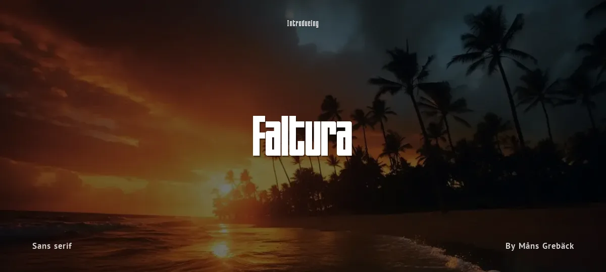 Faltura font preview
