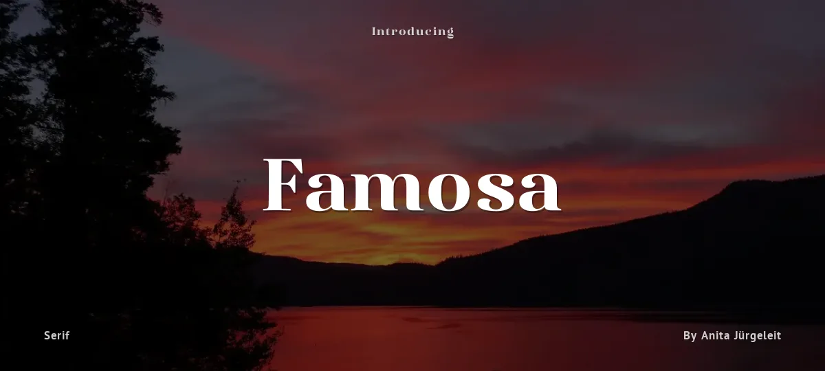 Famosa font preview