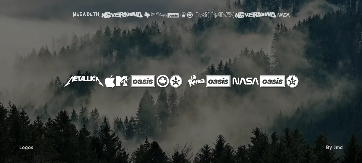 Famous Logos font preview