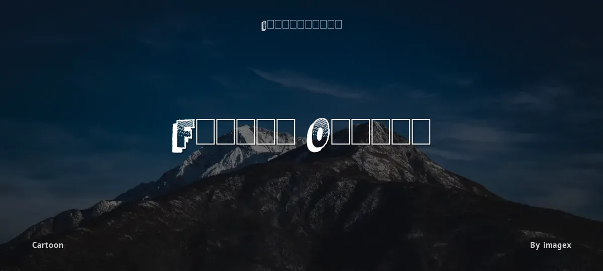 Famous Oldies font preview