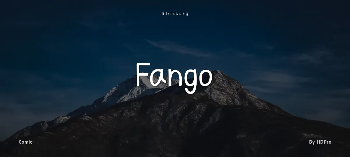 Fango font preview