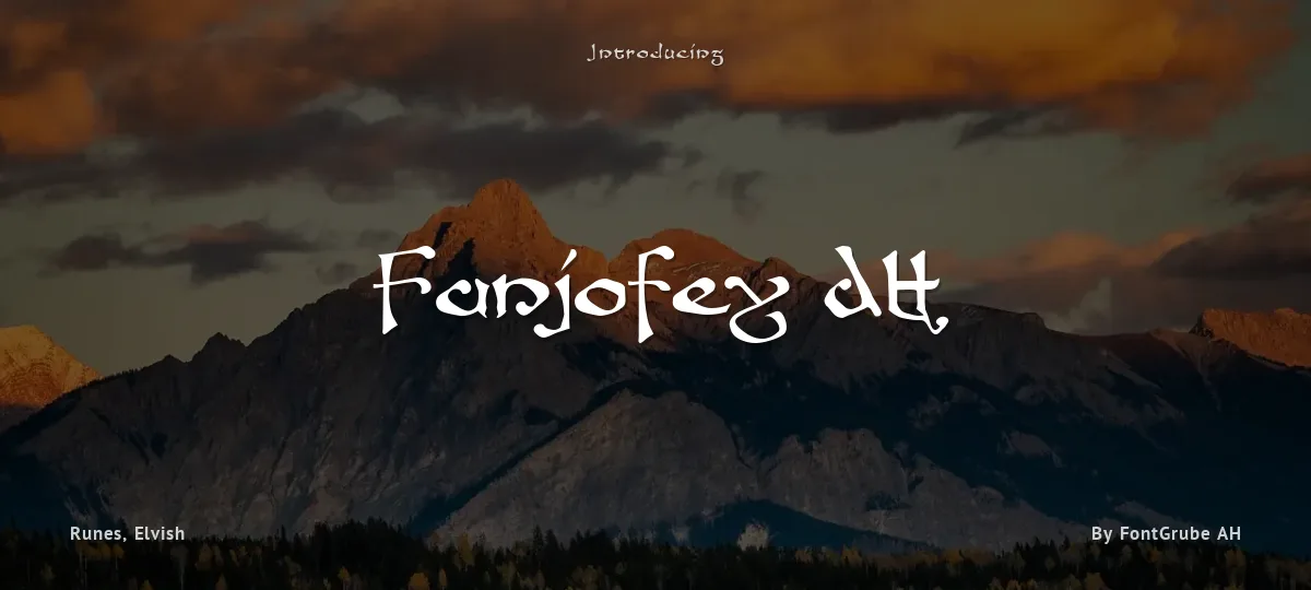 Fanjofey AH font preview