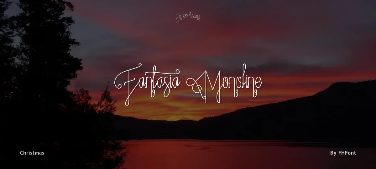 Fantasia Monoline font preview