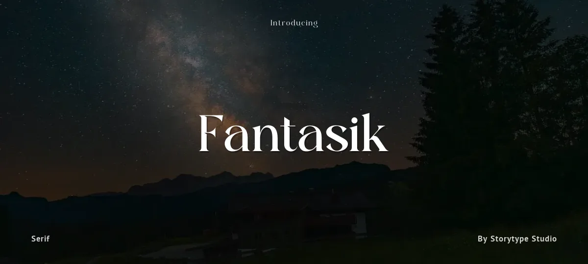 Fantasik font preview