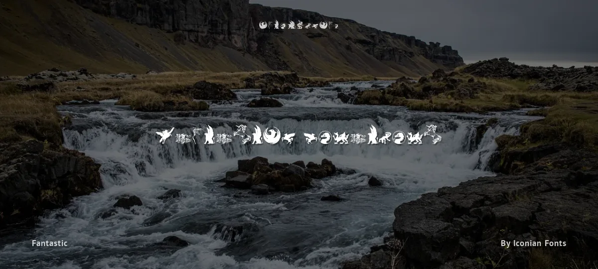 Fantastic Creatures font preview