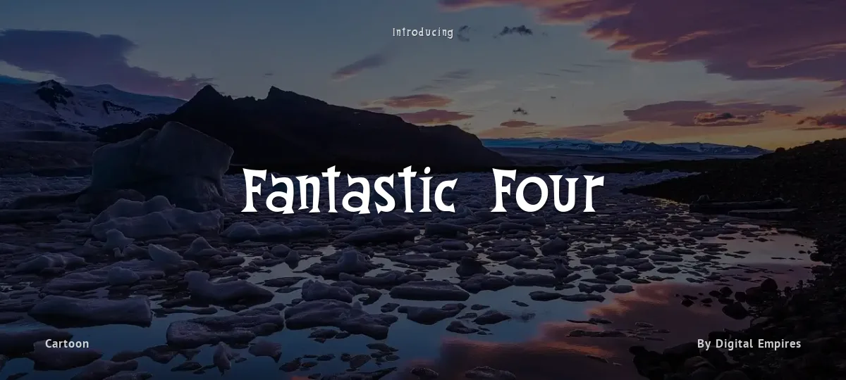 Fantastic Four font preview