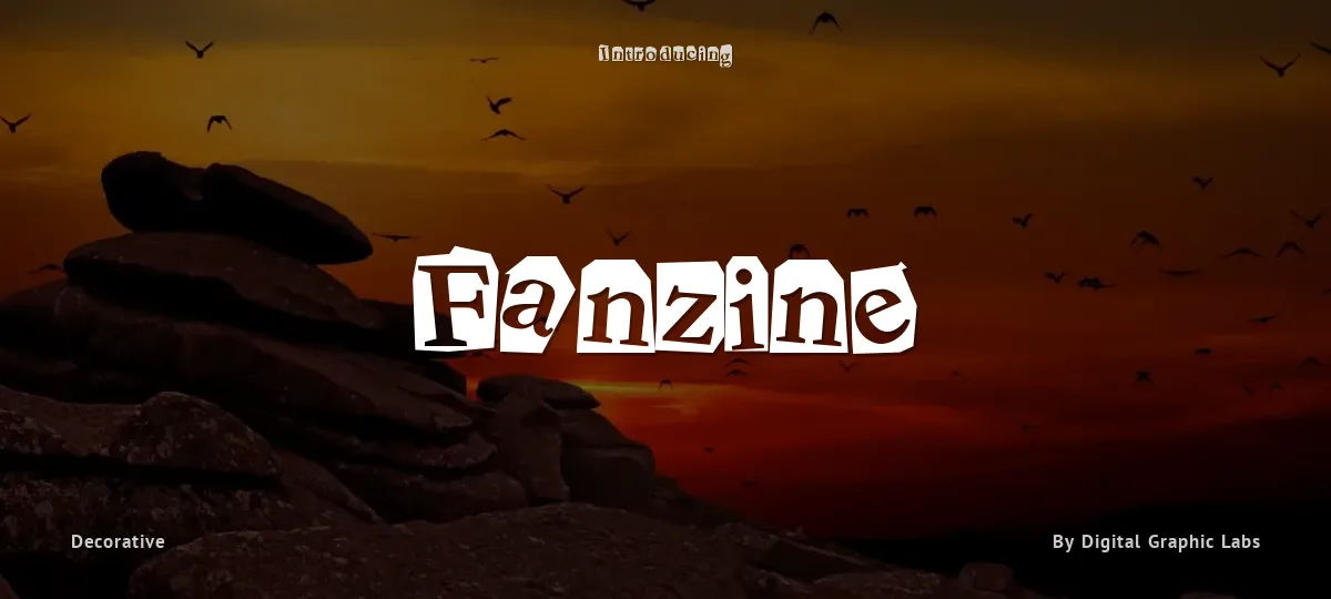 Fanzine font preview