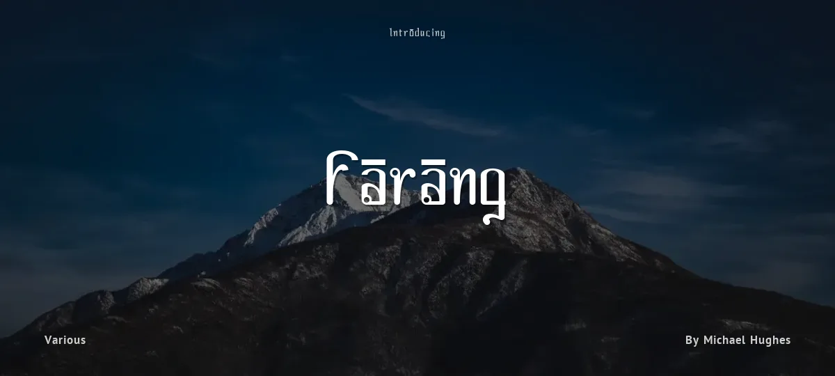 Farang font preview
