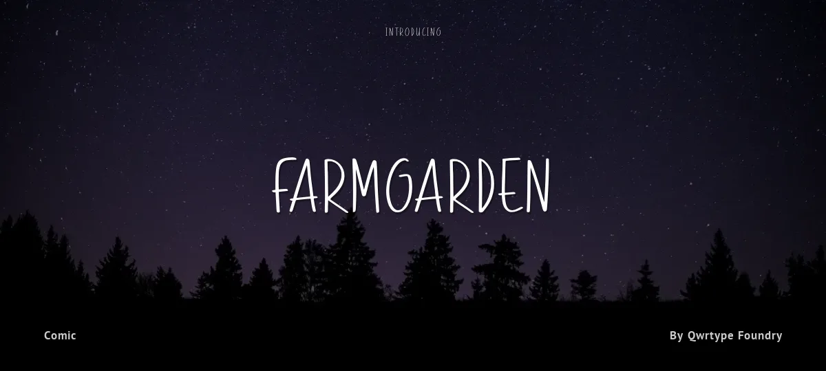 Farmgarden font preview