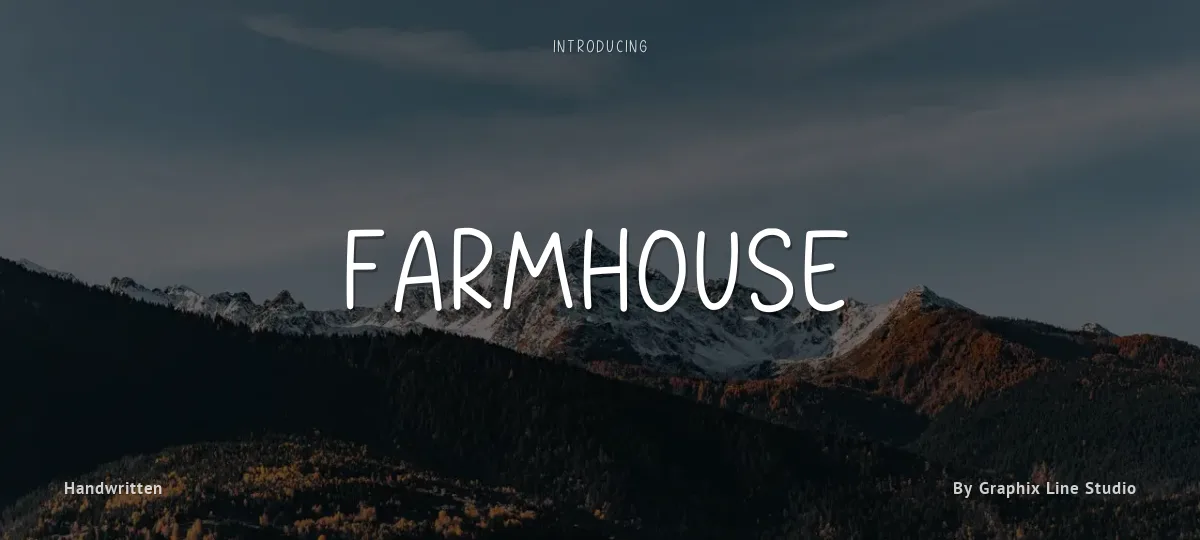 Farmhouse font preview